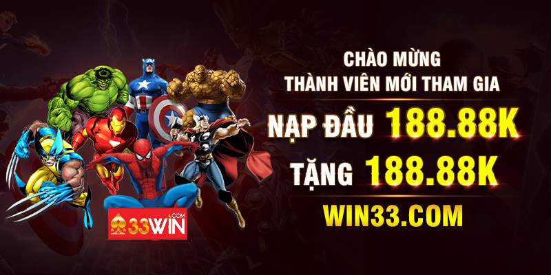 Banner 33win Casino